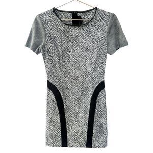 Sachin + Babi Black White Graphic Print Short Sleeve Dress Size 4